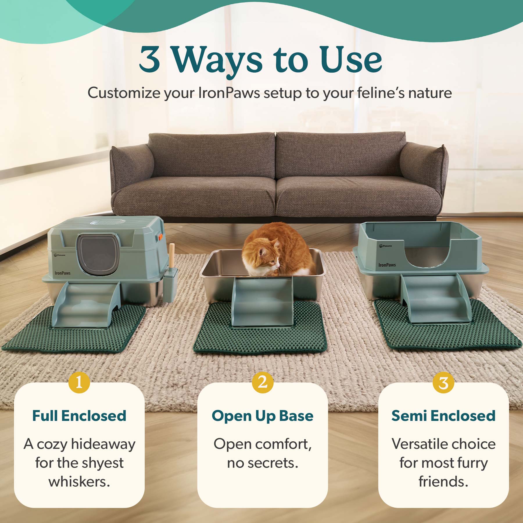 IronPaw™ Stainless Steel Litter Box - Image 2