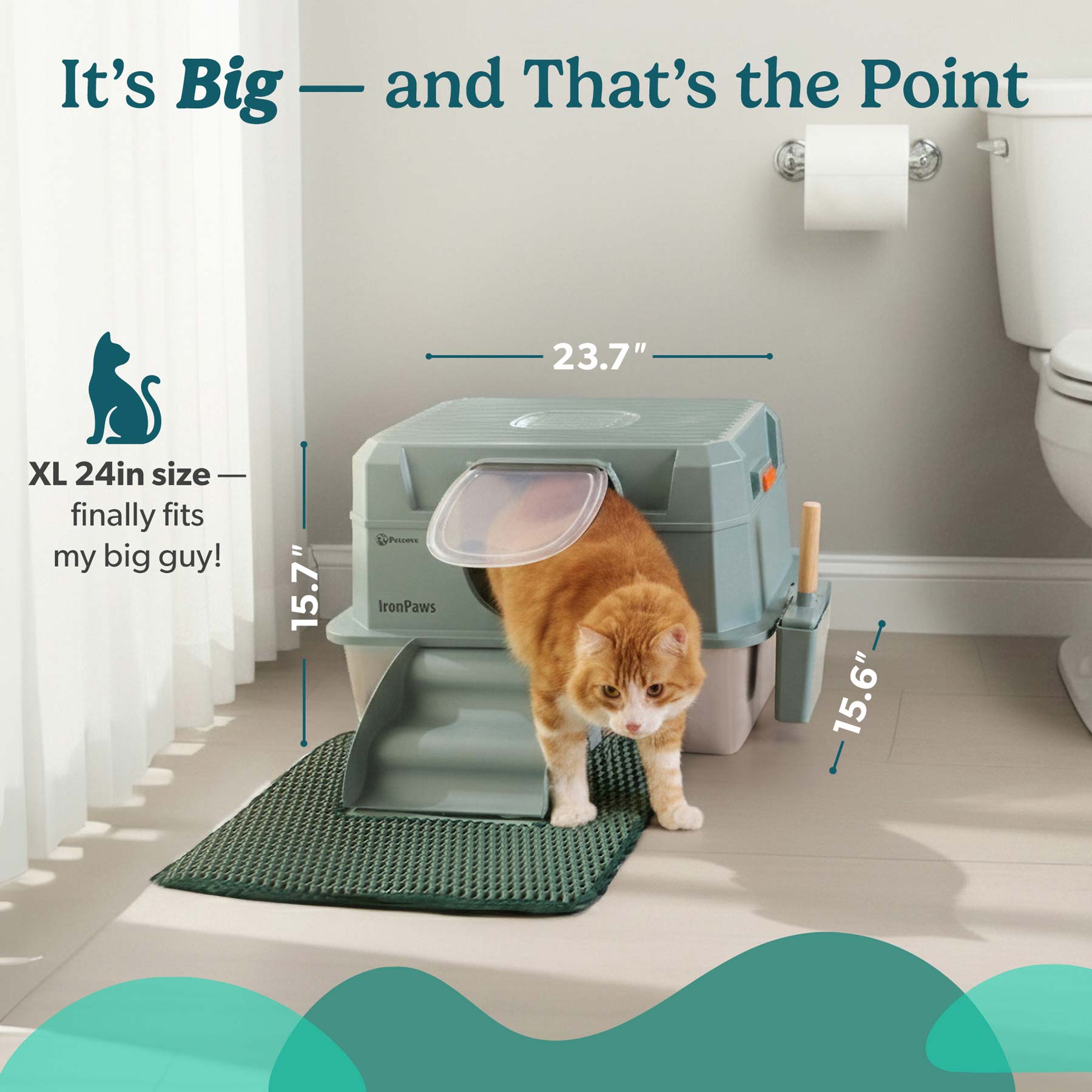 IronPaw™ Stainless Steel Litter Box - Image 5