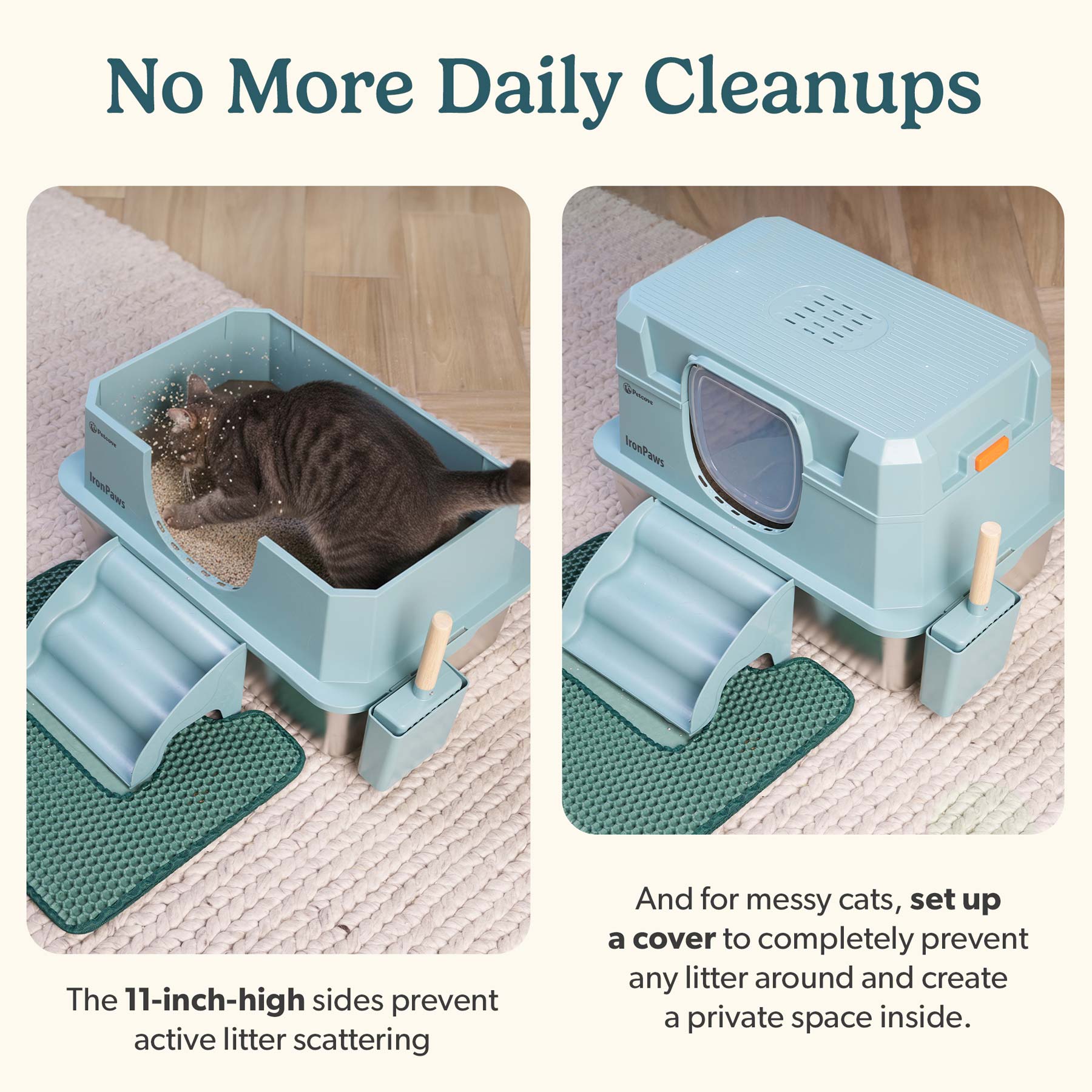 IronPaw™ Stainless Steel Litter Box - Image 7