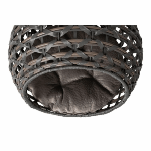 Elevated Rattan Pet Bed with Washable Cotton Cushion