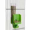 Bird Cage Seed Feeder with Spill Reducing Design