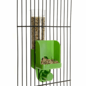 Bird Cage Seed Feeder with Spill Reducing Design