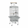 Parrot Cage with Play Top and Stainless Steel Cups