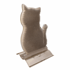 Cat Self Grooming Brush with Door Mount and Catnip Holder