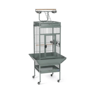 Parrot Cage with Play Top and Stainless Steel Cups