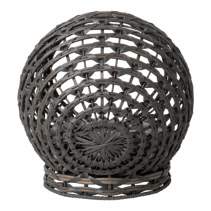 Elevated Rattan Pet Bed with Washable Cotton Cushion
