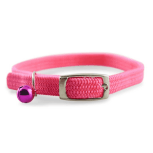 Adjustable Cat Collar with Safety Stretch and Bell