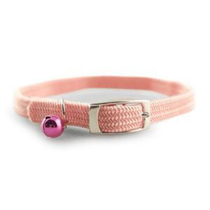 Adjustable Cat Collar with Safety Stretch and Bell