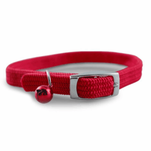 Adjustable Cat Collar with Safety Stretch and Bell
